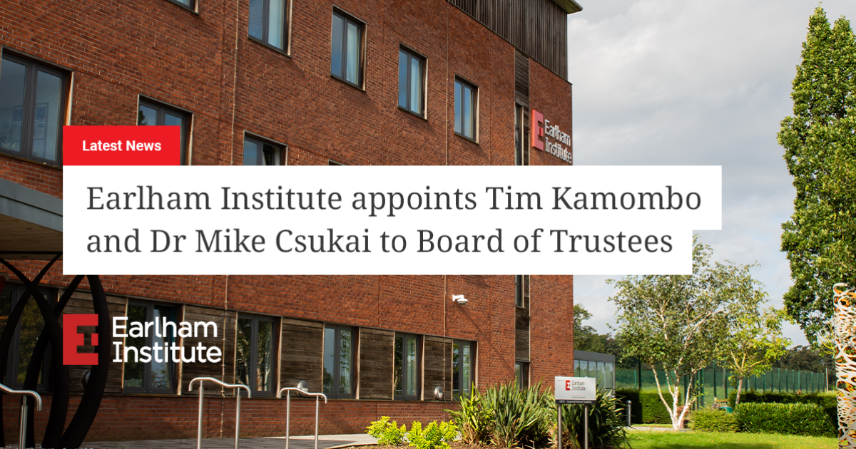 Earlham Institute appoints Tim Kamombo and Dr Mike Csukai to Board of